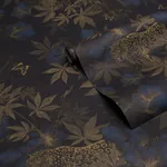 NOCTURNUM - INDIGO & OCHRE Schumacher Wallpaper | Wallpaper NOCTURNUM INDIGO & OCHRE Schumacher Wallpaper wallpaper - SKU 5017571