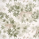 NOCTURNUM IVORY & OLIVE Schumacher Wallpaper wallpaper - SKU 5017570