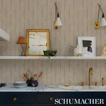 NOLAND VINYL FLAX Schumacher Wallpaper wallpaper - SKU 5016111