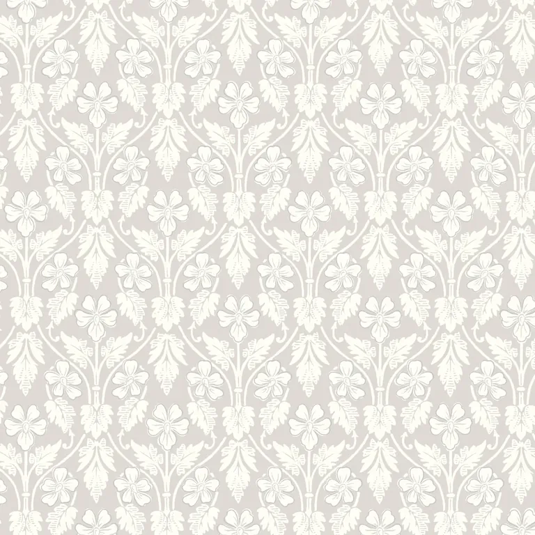 Schumacher NORA wallpaper, color GREY, SKU 4537