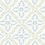 NYBORG BLUE AND GREEN Schumacher Wallpaper wallpaper - SKU 4516