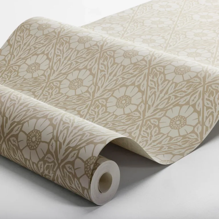 Schumacher NYPONROS wallpaper, color NATURAL, SKU 5814