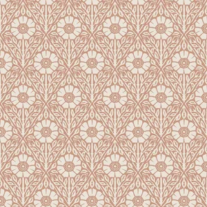 Schumacher NYPONROS wallpaper, color TERRACOTTA, SKU 5812