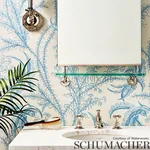OCEAN TOILE DELFT Schumacher Wallpaper wallpaper - SKU 5008720
