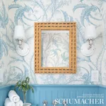 OCEAN TOILE DELFT Schumacher Wallpaper wallpaper - SKU 5008720