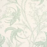 OCEAN TOILE EUCALYPTUS ON LINEN Schumacher Wallpaper wallpaper - SKU 5008721