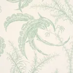 OCEAN TOILE EUCALYPTUS ON LINEN Schumacher Wallpaper wallpaper - SKU 5008721