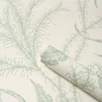 OCEAN TOILE EUCALYPTUS ON LINEN Schumacher Wallpaper wallpaper - SKU 5008721
