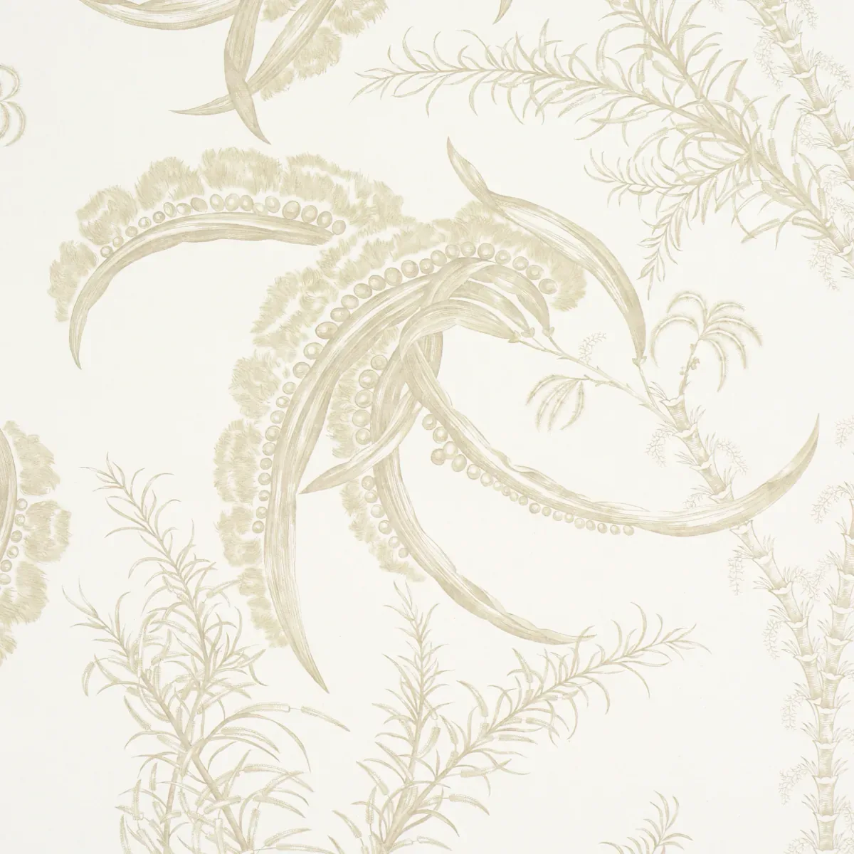 OCEAN TOILE SAND Schumacher Wallpaper wallpaper - SKU 5008722