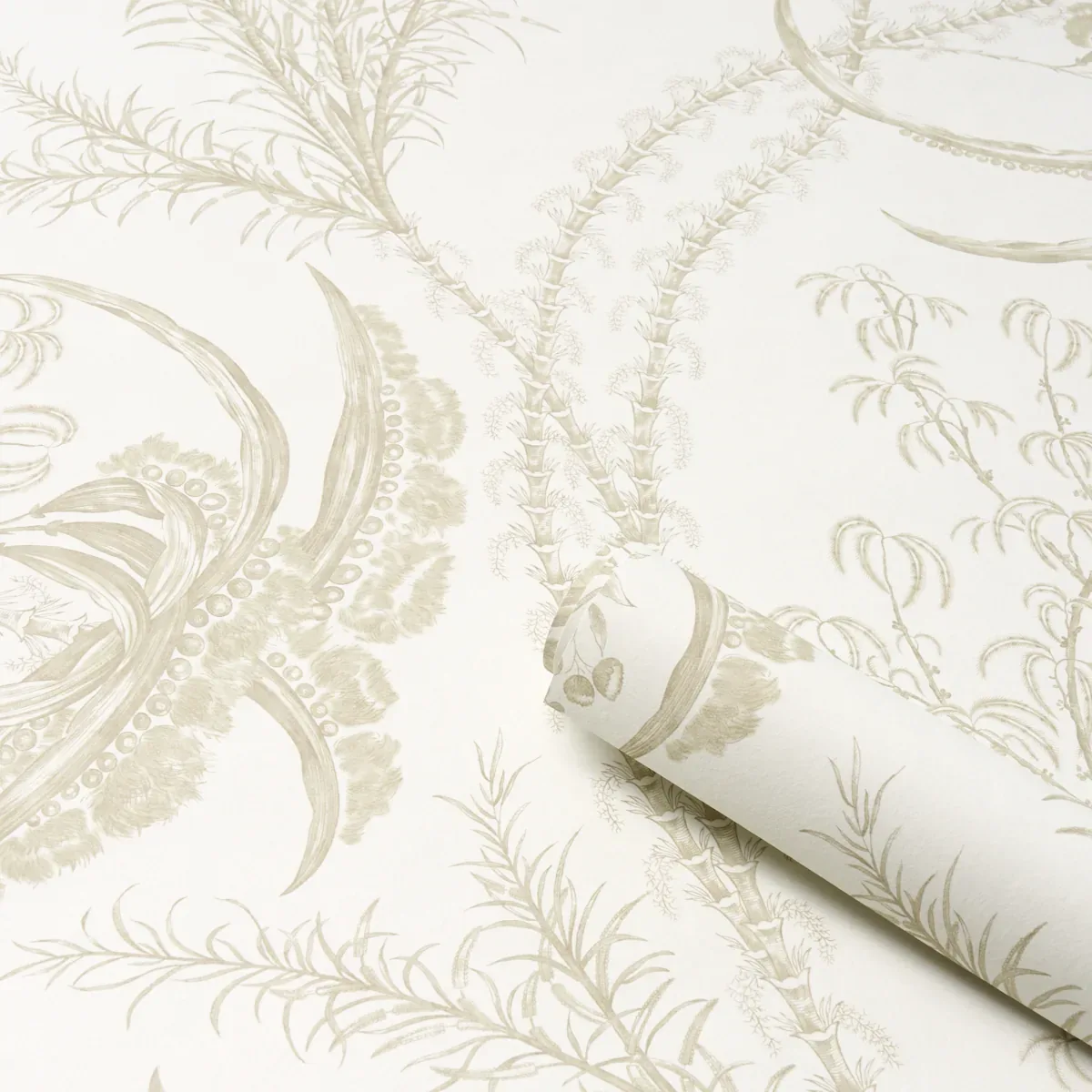OCEAN TOILE SAND Schumacher Wallpaper wallpaper - SKU 5008722