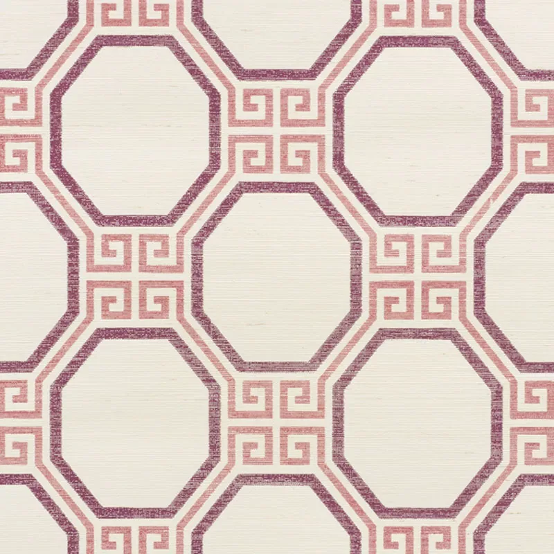 OCTAVIA SISAL CINNABAR Schumacher Wallpaper wallpaper - SKU 5008935