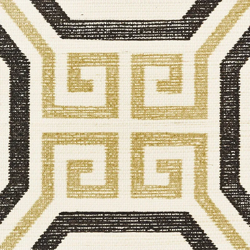 OCTAVIA SISAL GOLD & JET Schumacher Wallpaper wallpaper - SKU 5008930