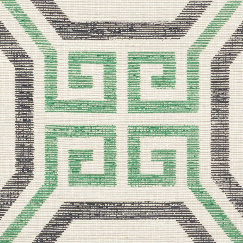 OCTAVIA SISAL - JADE Schumacher Wallpaper | Wallpaper Twins OCTAVIA SISAL JADE Schumacher Wallpaper wallpaper - SKU 5008934