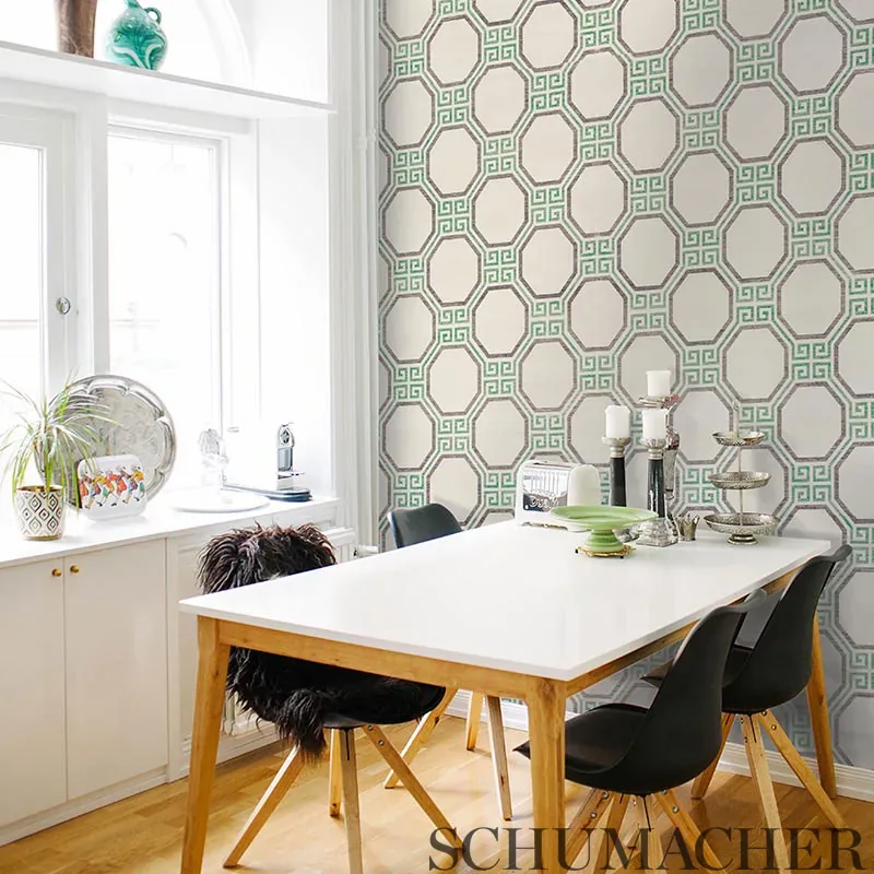 OCTAVIA SISAL - JADE Schumacher Wallpaper | Wallpaper Twins OCTAVIA SISAL JADE Schumacher Wallpaper wallpaper - SKU 5008934