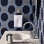 OCTAVIA SISAL - NAVY Schumacher Wallpaper | Wallpaper Twins OCTAVIA SISAL NAVY Schumacher Wallpaper wallpaper - SKU 5008933