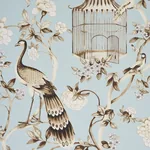 OISEAUX ET FLEURS MINERAL Schumacher Wallpaper wallpaper - SKU 5004080