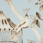 OISEAUX ET FLEURS MINERAL Schumacher Wallpaper wallpaper - SKU 5004080
