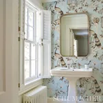 OISEAUX ET FLEURS MINERAL Schumacher Wallpaper wallpaper - SKU 5004080