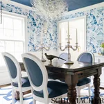 OISEAUX ET FLEURS - PORCELAIN Schumacher Wallpaper | Wallpap OISEAUX ET FLEURS PORCELAIN Schumacher Wallpaper wallpaper - SKU 5004081