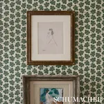OLIVE GREEN Schumacher Wallpaper wallpaper - SKU 5015920