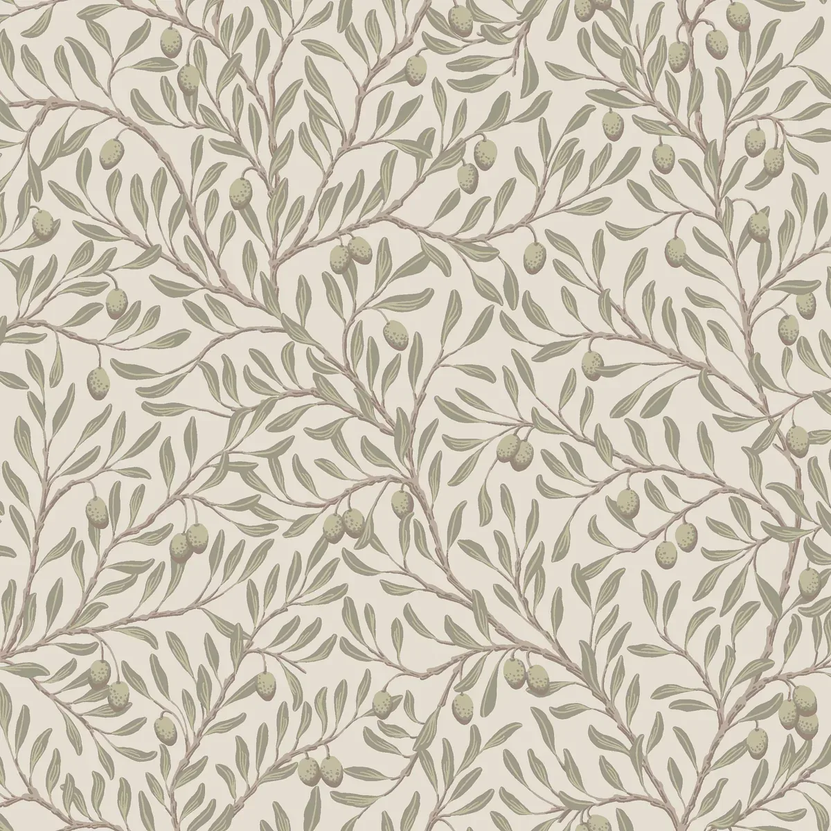 OLIVTRÄD LEAF AND IVORY Schumacher Wallpaper wallpaper - SKU 5705
