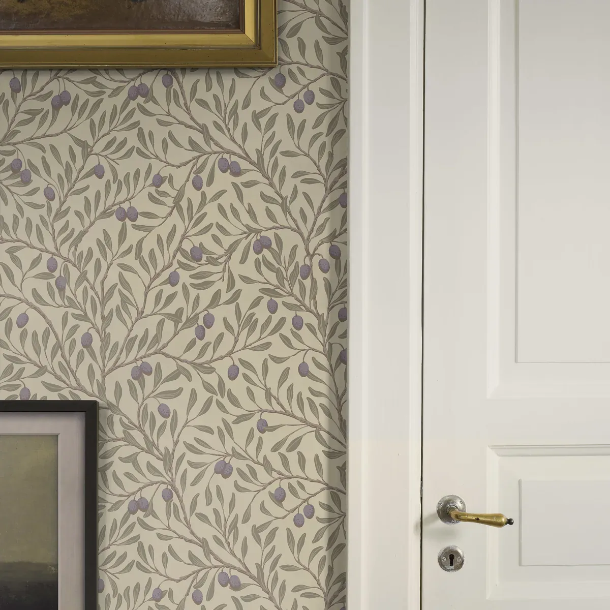 OLIVTRÄD LEAF AND NATURAL Schumacher Wallpaper wallpaper - SKU 5704