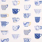 ONIE'S TEACUPS PORCELIN Schumacher Wallpaper wallpaper - SKU 5014782