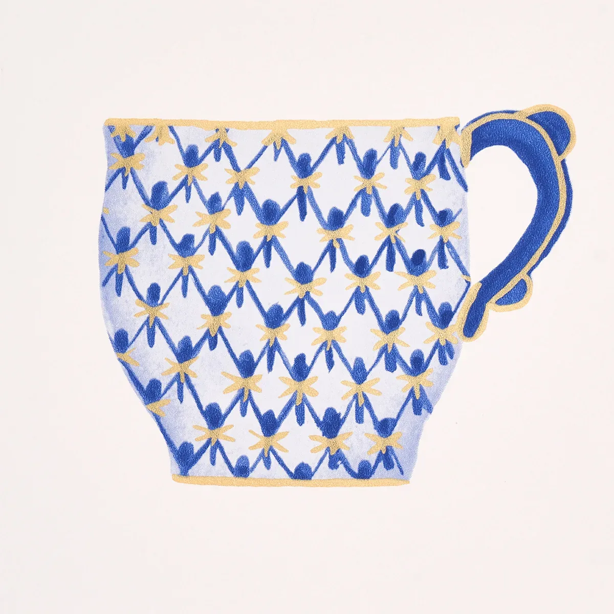 ONIE'S TEACUPS PORCELIN Schumacher Wallpaper wallpaper - SKU 5014782