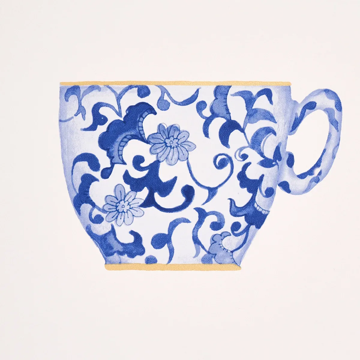ONIE'S TEACUPS PORCELIN Schumacher Wallpaper wallpaper - SKU 5014782