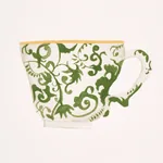 ONIE'S TEACUPS SPRING GREEN Schumacher Wallpaper wallpaper - SKU 5014781