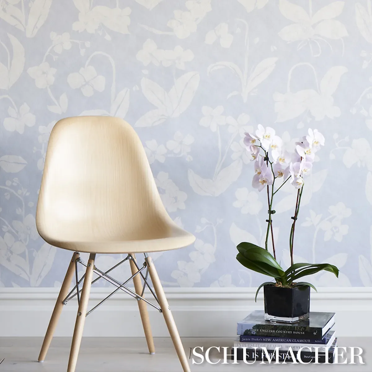 ORCHIDS HAVE DREAMS - SKY Schumacher Wallpaper | Wallpaper T ORCHIDS HAVE DREAMS SKY Schumacher Wallpaper wallpaper - SKU 5014101