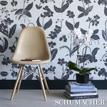 ORCHIDS HAVE DREAMS - SOFT BLACK Schumacher Wallpaper | Wall ORCHIDS HAVE DREAMS SOFT BLACK Schumacher Wallpaper wallpaper - SKU 5014100