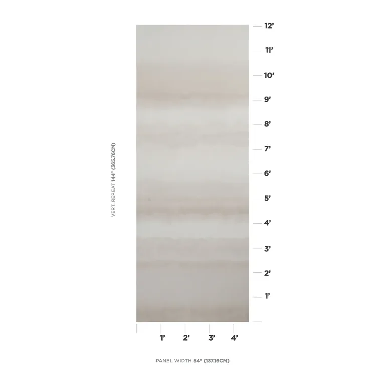 Schumacher ORISSA PANEL wallpaper, color ALABASTER, SKU 5011450