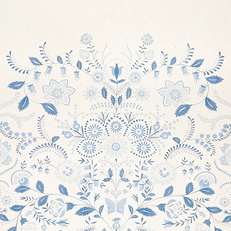 ORLA PANEL - BLUE Schumacher Wallpaper | Wallpaper Twins ORLA PANEL BLUE Schumacher Wallpaper wallpaper - SKU 5012151