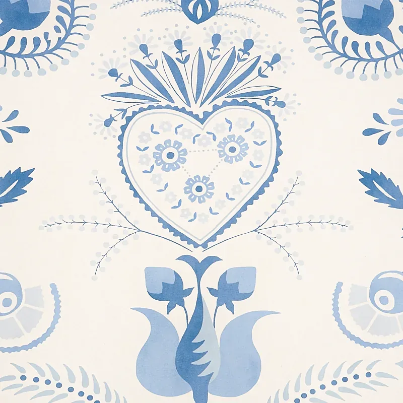 ORLA PANEL - BLUE Schumacher Wallpaper | Wallpaper Twins ORLA PANEL BLUE Schumacher Wallpaper wallpaper - SKU 5012151