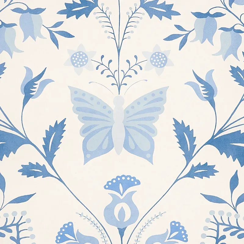 ORLA PANEL - BLUE Schumacher Wallpaper | Wallpaper Twins ORLA PANEL BLUE Schumacher Wallpaper wallpaper - SKU 5012151