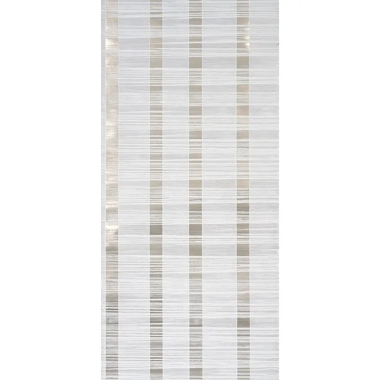 Schumacher Orren Ridged Wallcovering wallpaper, color PEWTER, SKU 5017440