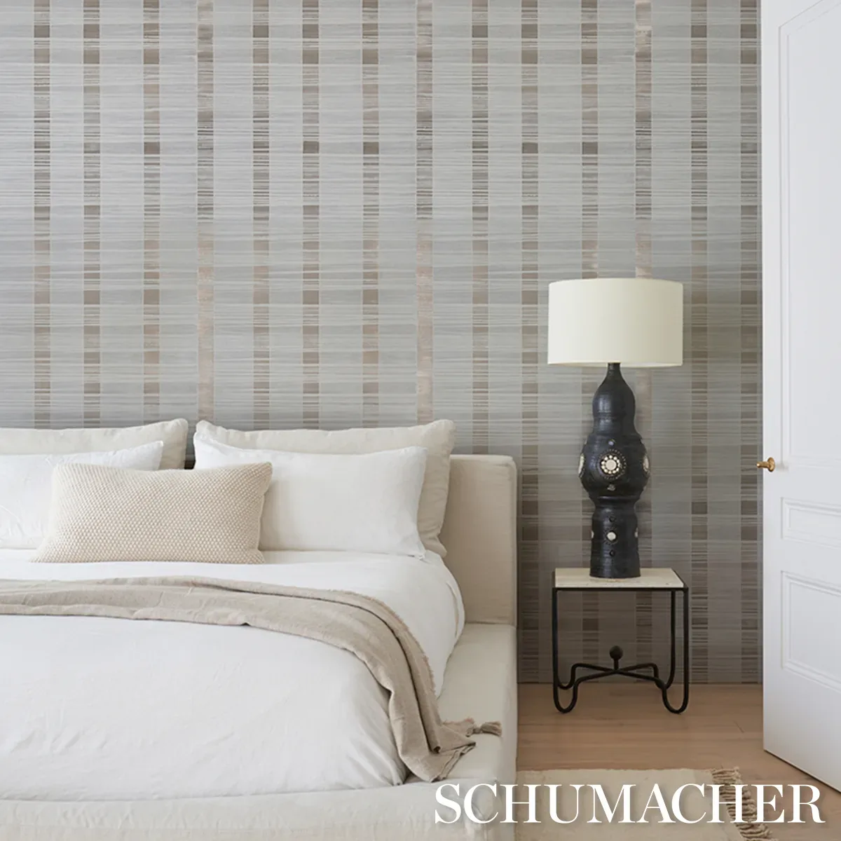 Orren Ridged Wallcovering - PEWTER Schumacher Wallpaper | Wa Orren Ridged Wallcovering PEWTER Schumacher Wallpaper wallpaper - SKU 5017440
