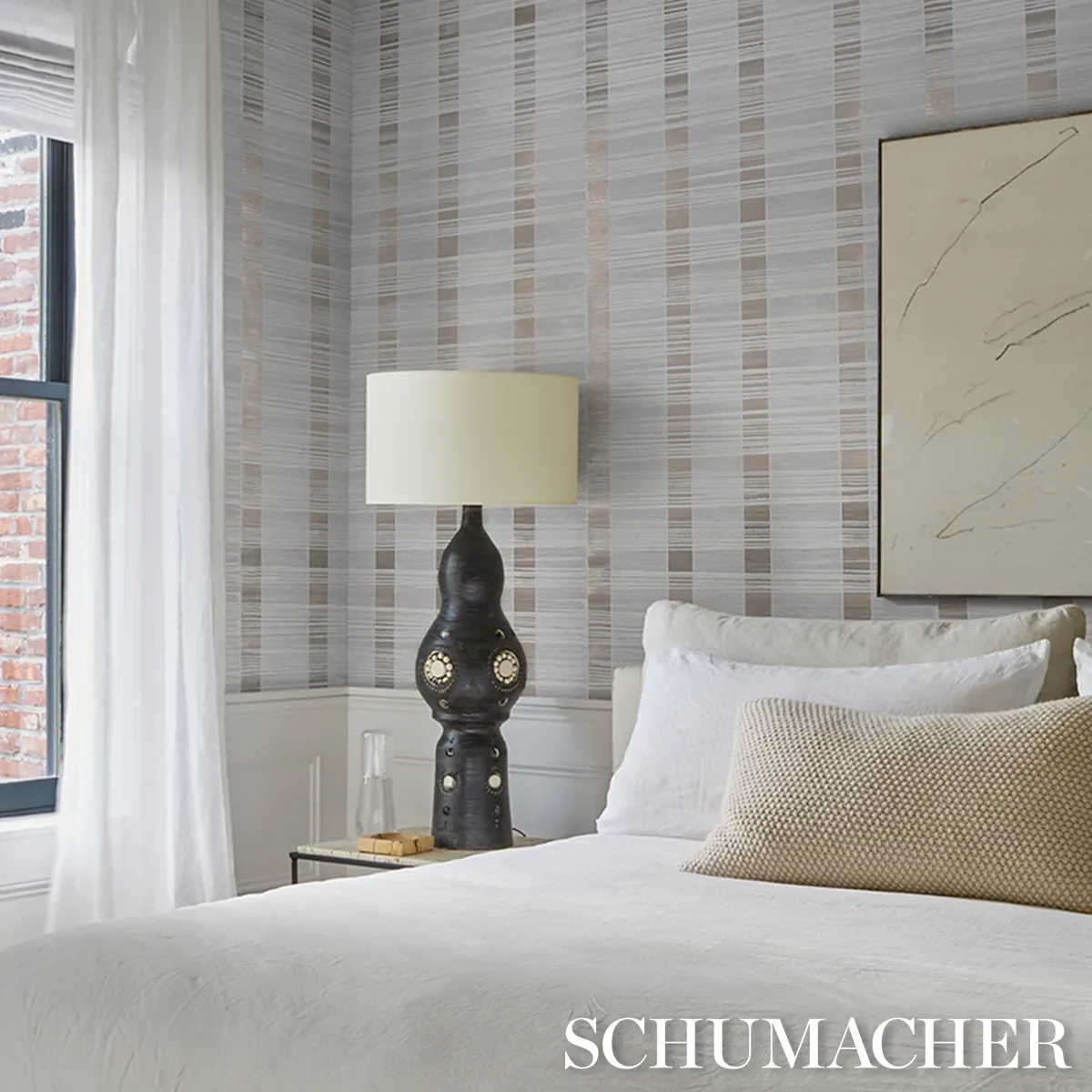 Orren Ridged Wallcovering - PEWTER Schumacher Wallpaper | Wa Orren Ridged Wallcovering PEWTER Schumacher Wallpaper wallpaper - SKU 5017440