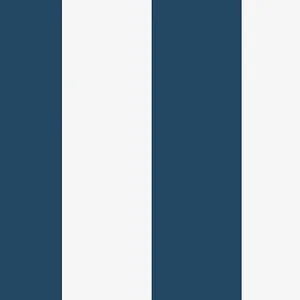 Schumacher ORUST STRIPE wallpaper, color NAVY, SKU 8878
