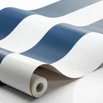 ORUST STRIPE NAVY Schumacher Wallpaper wallpaper - SKU 8878