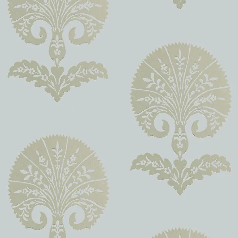 OTTOMAN FLOWER HELIOTROPE Schumacher Wallpaper wallpaper - SKU 5005082