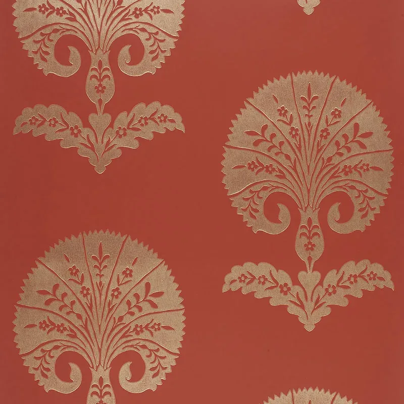 OTTOMAN FLOWER PAPRIKA Schumacher Wallpaper wallpaper - SKU 5005083