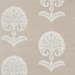 OTTOMAN FLOWER SISAL - FOG Schumacher Wallpaper | Wallpaper OTTOMAN FLOWER SISAL FOG Schumacher Wallpaper wallpaper - SKU 5008210