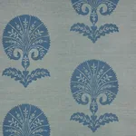 OTTOMAN FLOWER SISAL MINERAL Schumacher Wallpaper wallpaper - SKU 5008211