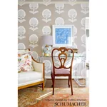 OTTOMAN FLOWER SISAL - PEACOCK Schumacher Wallpaper | Wallpa OTTOMAN FLOWER SISAL PEACOCK Schumacher Wallpaper wallpaper - SKU 5008212