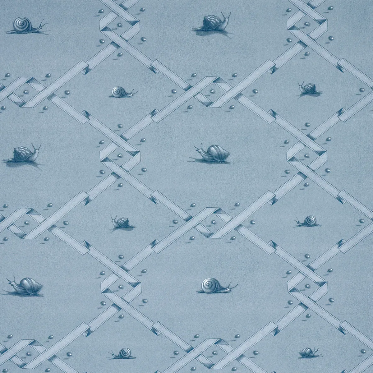 OUVREZ MOI - BLUE Schumacher Wallpaper | Wallpaper Twins OUVREZ MOI BLUE Schumacher Wallpaper wallpaper - SKU 5014510