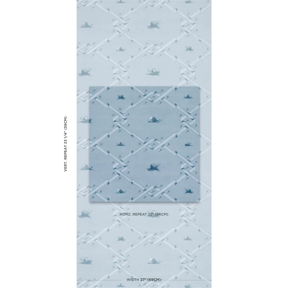 OUVREZ MOI - BLUE Schumacher Wallpaper | Wallpaper Twins OUVREZ MOI BLUE Schumacher Wallpaper wallpaper - SKU 5014510
