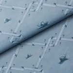 OUVREZ MOI - BLUE Schumacher Wallpaper | Wallpaper Twins OUVREZ MOI BLUE Schumacher Wallpaper wallpaper - SKU 5014510