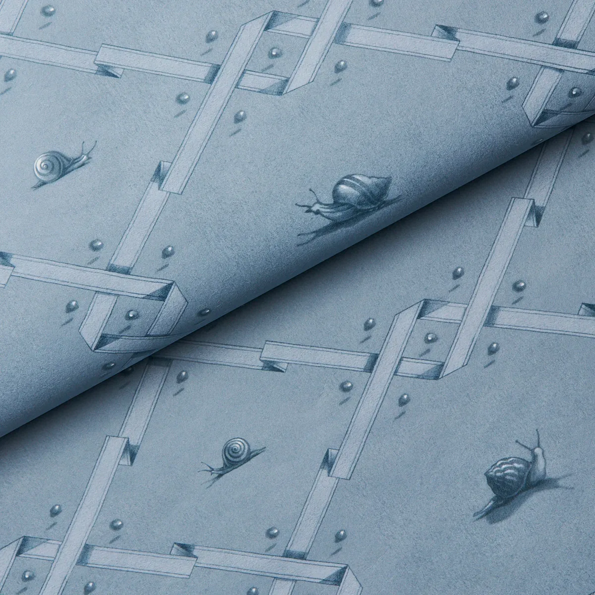 OUVREZ MOI - BLUE Schumacher Wallpaper | Wallpaper Twins OUVREZ MOI BLUE Schumacher Wallpaper wallpaper - SKU 5014510
